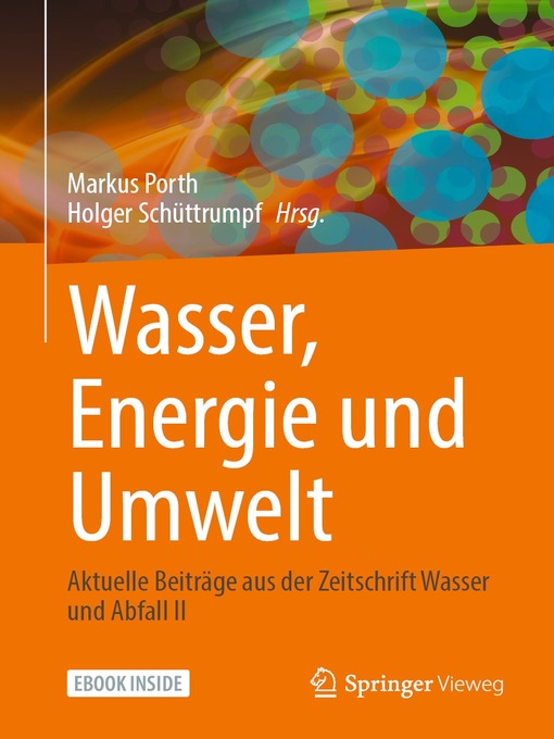 Title details for Wasser, Energie und Umwelt by Markus Porth - Available